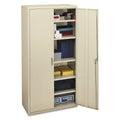 HON Assembled Storage Cabinet, 36w x 18 1/8d x 71 3/4h, Putty