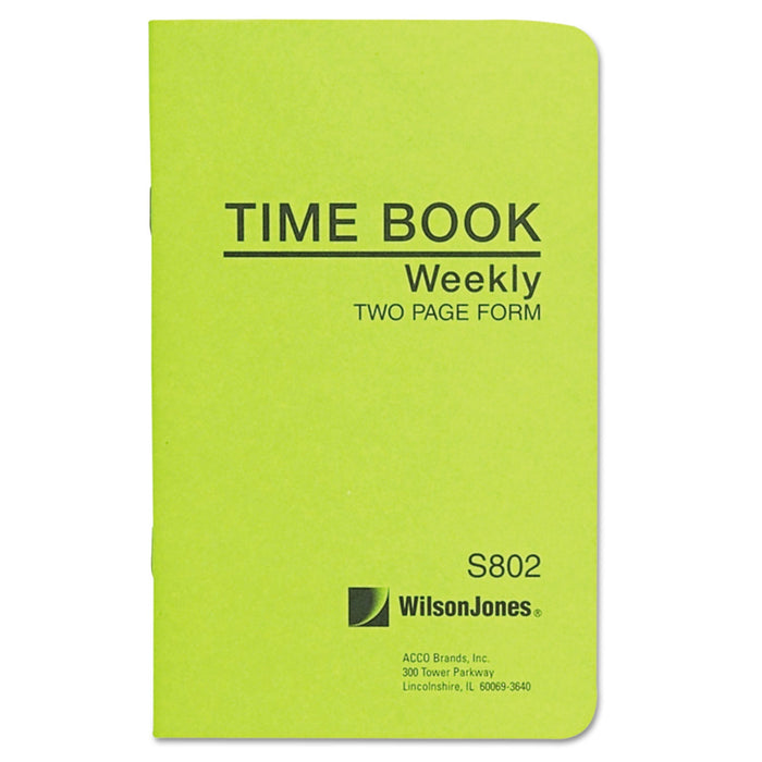 Wilson Jones Foreman's Time Book, Week Ending, 4.13 x 6.75, 1/Page, 36 Forms