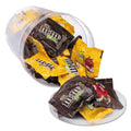 Office Snax Candy Tubs, Chocolate and Peanut MandMs, 1.75 lb Resealable Plastic Tub