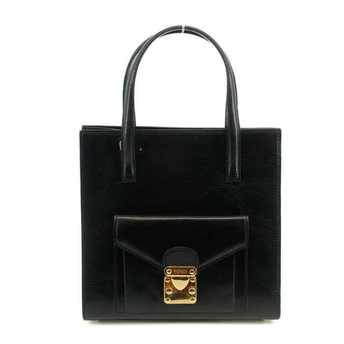 Fendi Black Leather 2Way Shoulder Bag #2867 by Bolt Boutique
