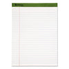 Ampad Earthwise by Ampad Recycled Writing Pad, Wide/Legal Rule, Politex Green Headband, 50 White 8.5 x 11.75 Sheets, Dozen