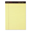 Ampad Gold Fibre Writing Pads, Wide/Legal Rule, 50 Canary-Yellow 8.5 x 11.75 Sheets, 4/Pack