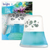 BRIGHT Air Scented Oil Air Freshener, Calm Waters and Spa, Blue, 2.5 oz, 6/Carton