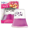 BRIGHT Air Scented Oil Air Freshener Diffuser, Fresh Petals and Peach, Pink, 2.5 oz, 6/Carton