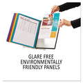 Durable VARIO Reference Desktop System, 10 Panels, Assorted Borders and Panels