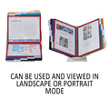 Durable VARIO Pro Desktop Reference System, 10 Panels, Legal, Assorted Borders and Panels