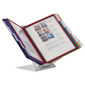 Durable VARIO Pro Desktop Reference System, 10 Panels, Legal, Assorted Borders and Panels