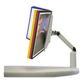 Durable SHERPA Swivel Arm Reference System, 10 Panels, 10.5 x 11 x 12.75, Assorted Borders