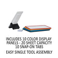 Durable SHERPA Reference System Extension Set, 10 Sleeves, Assorted Borders and Panels