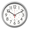 Chicago Lighthouse Silver Contemporary Clock, 14.5" Overall Diameter, Silver Case, 1 AA (sold separately)