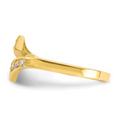 10k Yellow Gold Cubic Zirconia Toe Ring by Fine Color Jewels