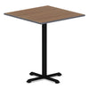 Alera Hospitality Series Single-Column Bases, 27.5" Diameter x 40.38"h, 300 lb Cap, Steel, Black