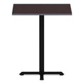 Alera Hospitality Series Single-Column Bases, 27.5" Diameter x 40.38"h, 300 lb Cap, Steel, Black