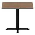 Alera Hospitality Series Single-Column Bases, 27.5" Diameter, 28.5"h, 300 lb Cap, Steel, Black