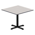 Alera Reversible Laminate Table Top, Square, 35.38w x 35.38d, White/Gray