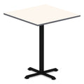 Alera Hospitality Series Single-Column Bases, 27.5" Diameter x 40.38"h, 300 lb Cap, Steel, Black