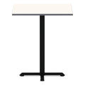 Alera Reversible Laminate Table Top, Square, 35.38w x 35.38d, White/Gray