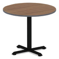 Alera Hospitality Series Single-Column Bases, 27.5" Diameter, 28.5"h, 300 lb Cap, Steel, Black