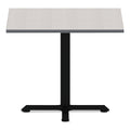 Alera Hospitality Series Single-Column Bases, 27.5" Diameter, 28.5"h, 300 lb Cap, Steel, Black