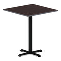 Alera Hospitality Series Single-Column Bases, 27.5" Diameter x 40.38"h, 300 lb Cap, Steel, Black