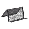 Universal Mesh Metal Business Card Holder, Holds 50 2.25 x 4 Cards, 3.78 x 3.38 x 2.13, Black