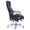 La-Z-Boy Commercial 2000 High-Back Executive Chair, Dynamic Lumbar Support, Supports 300lb, 20" to 23" Seat Height, Black, Silver Base