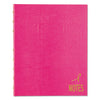Blueline Pink Ribbon NotePro Notebook, 1 Subject, Narrow Rule, Bright Pink Cover, 9.25 x 7.25, 75 Sheets