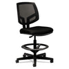 HON Volt Series Mesh Back Adjustable Task Stool, Supports Up to 275 lb, 22.88" to 32.38" Seat Height, Black