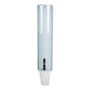 San Jamar Large Pull-Type Water Cup Dispenser, For 12 oz Cups, Translucent Blue