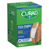 Curad Flex Fabric Bandages, Assorted Sizes, 100/Box