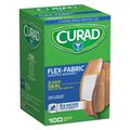 Curad Flex Fabric Bandages, Assorted Sizes, 100/Box