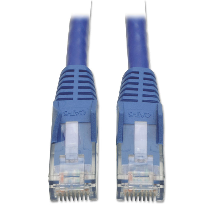 Tripp Lite CAT6 Gigabit Snagless Molded Patch Cable, 1 ft, Blue