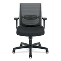 HON Convergence Mid-Back Task Chair, Swivel-Tilt, Supports Up to 275 lb, 15.75" to 20.13" Seat Height, Black