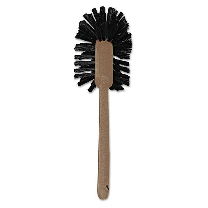 Rubbermaid Commercial-Grade Toilet Bowl Brush, 17" Handle, Brown