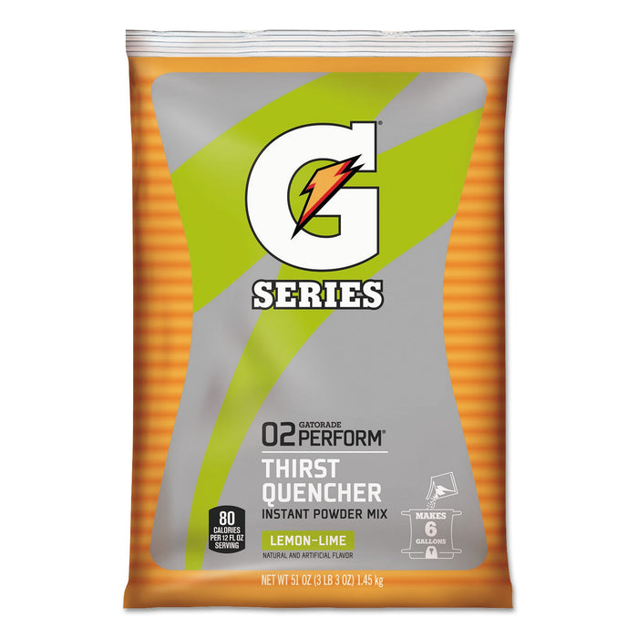 Gatorade Original Powdered Drink Mix, Lemon-Lime, 51oz Packets, 14/Carton