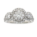 1.50ct Diamond 3 Stone Ring 14KT White Gold by Bids.com