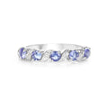 Genuine London Blue Topaz 5 Stone Ring by Fine Color Jewels
