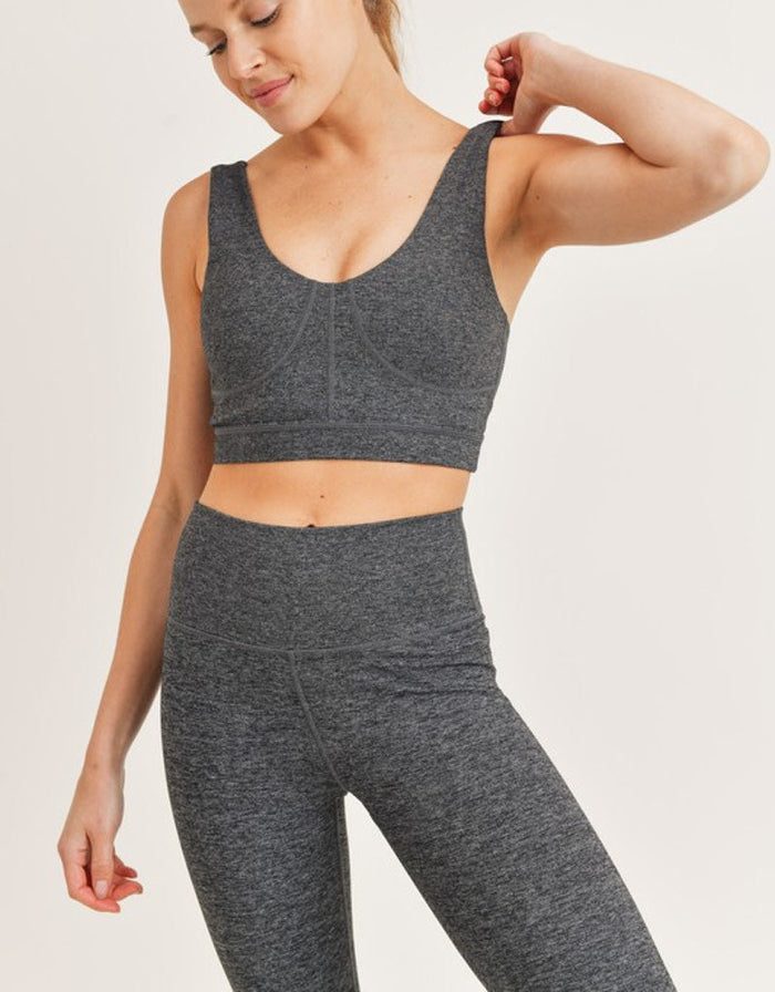 In The Air Sports Bra - H Grey by Boutique 23