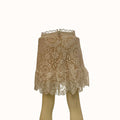Lulus Always With Grace White Lace Ruffled Mini Skirt, Size Medium by Vanessa Jane