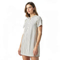 Theory Womens Trapeze Stripe Mini Dress, Size Medium by Vanessa Jane