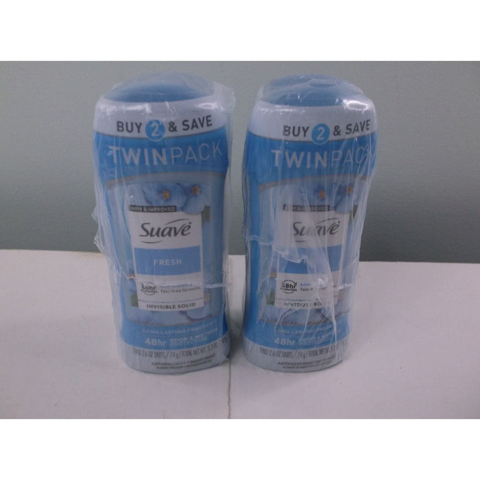 Suave Brands Company LLC Antiperspirant Deodorant For Women 48hr Protection Fresh 2.6 Oz Twin Pack by Pasteur Pharmacy