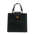 Chanel Matelasse Caviar Skin Turnlock Tote Bag Black 13 Series #2918 by Bolt Boutique