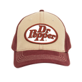 Dr Pepper Oval Logo Hat - Tan and Red by Tee Luv