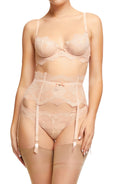 Dita Von Teese Metallic-Lace Underwire Bra by Vanessa Jane