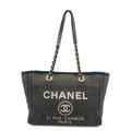 Chanel Deauville MM Denim Blue Tote Bag 18 Series #2927 by Bolt Boutique