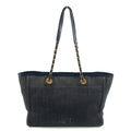 Chanel Deauville MM Denim Blue Tote Bag 18 Series #2927 by Bolt Boutique