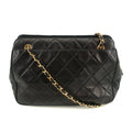 Chanel Matelasse Black Lambskin Chain Shoulder Bag 4 Series #2929 by Bolt Boutique