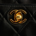 Chanel Matelasse Black Lambskin Chain Shoulder Bag 4 Series #2929 by Bolt Boutique