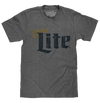 Miller Lite Distressed Logo T-Shirt - Gray