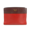 Prada Calfskin Bicolor Red x Burgundy Shoulder Bag #2936